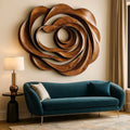 Wall-Hanging Organic Wooden Sculpture Handcrafted Wooden Wall Art Sculpture for Living Room Hotel Furniture Abstract Wall Decor