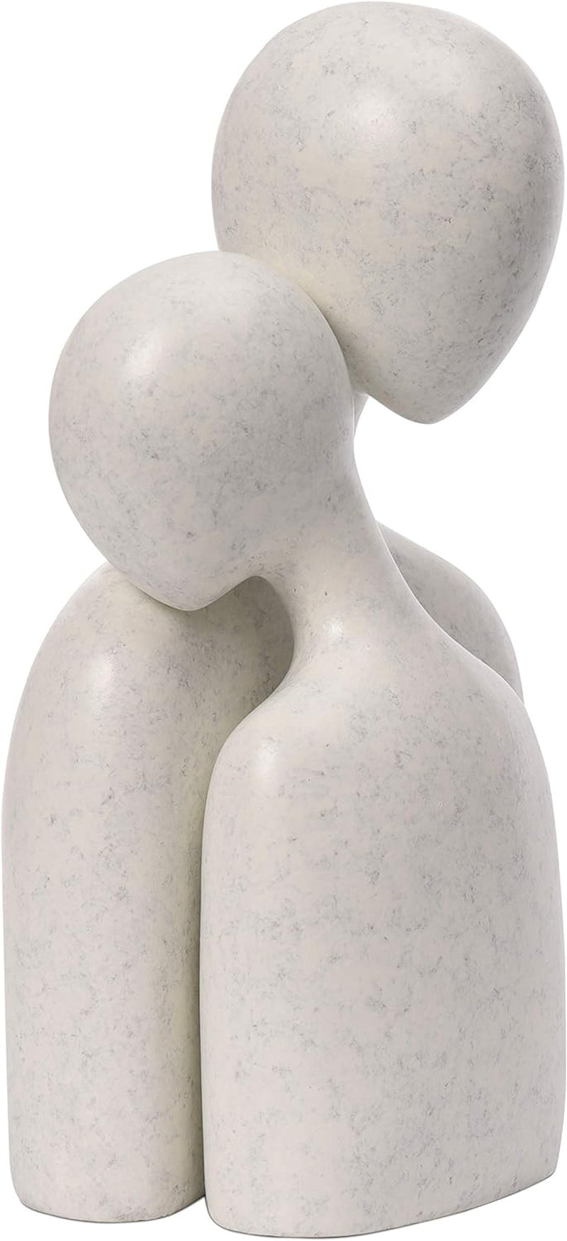 Abstract Couple Sculptures for Home Decor, Romantic Lover Statue for Shelf Decor Office Decor Table Decorations for Living Room Bedroom, Gifts for Anniversary Valentine Birthday (White-Large)