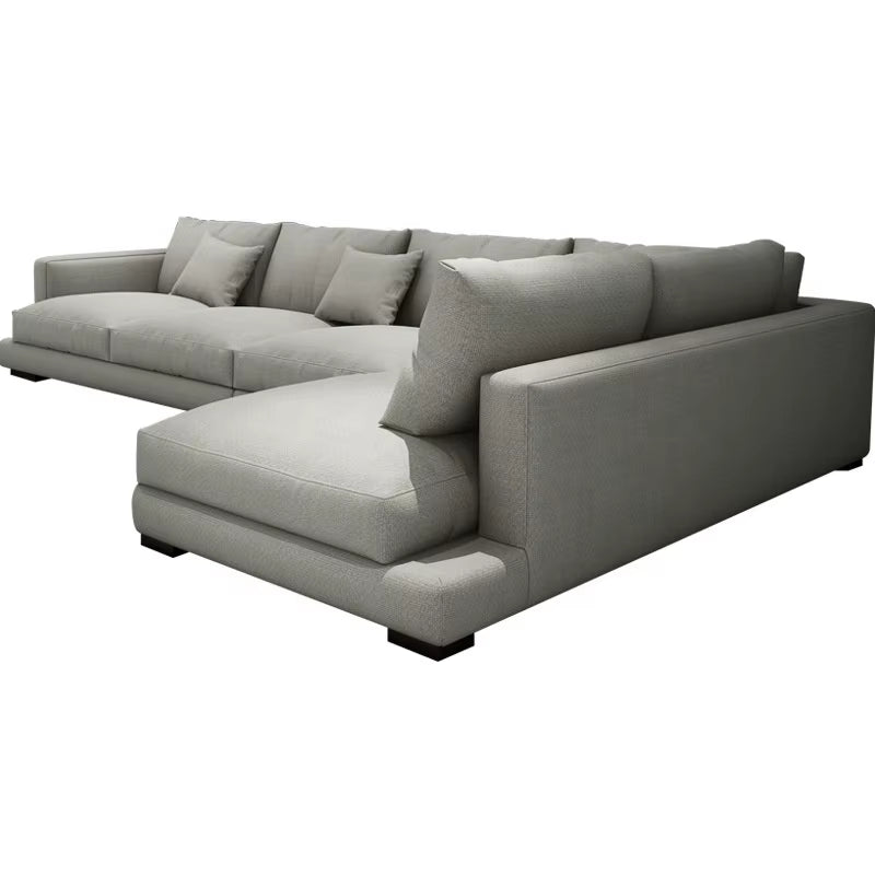 Modern Luxury Deep White Sectional 7 Seater Right/Left Arm Large Corner Sofa Set Furniture Convertible Modular Living Room Sofas