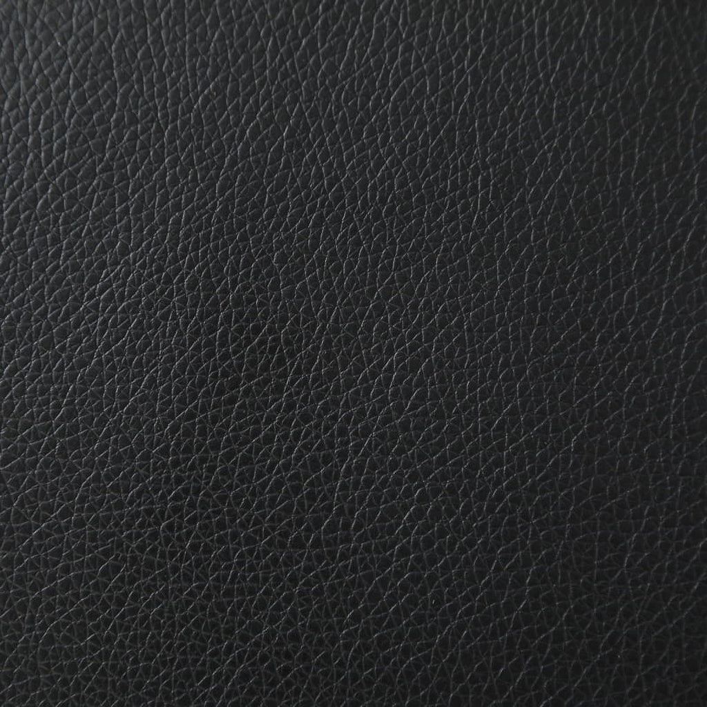 Semi PU Leather Sectional Sofa, L Shaped Couch, Sectional Sofa Set for Small Space Living Room, Black(Without Ottoman)